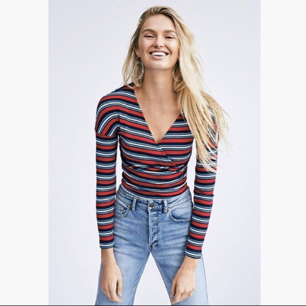 Free people “always with me” wrap top